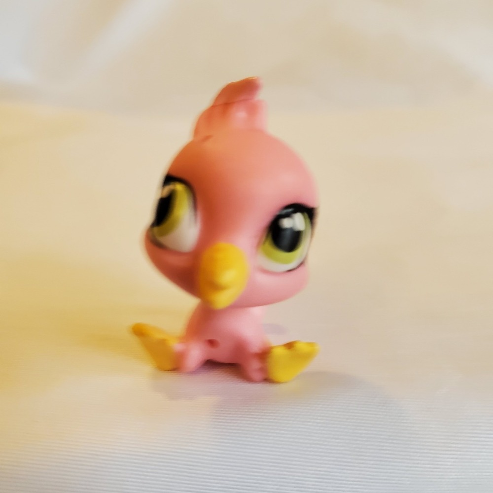 Littlest Pet‎ Shop LPS #3813 Siesta Perez Bird Pink Pet PAWSABILITIES